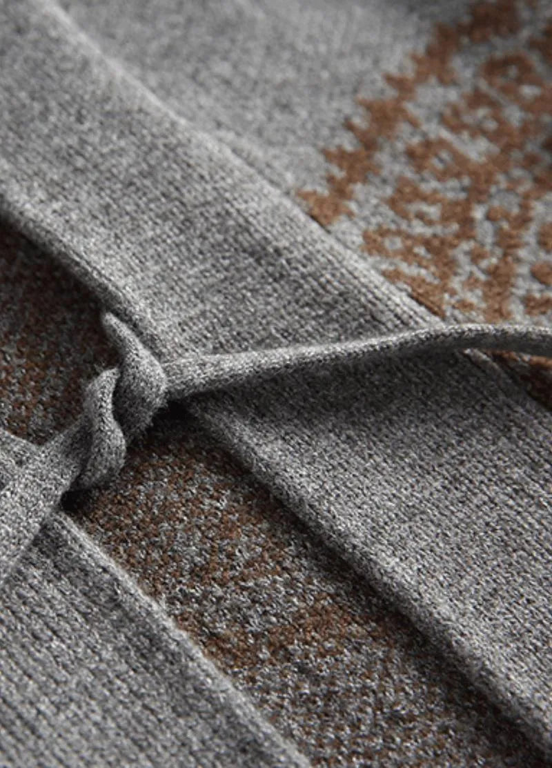 Veste kimono cardigan femme gris - Style japonais-Kimikono