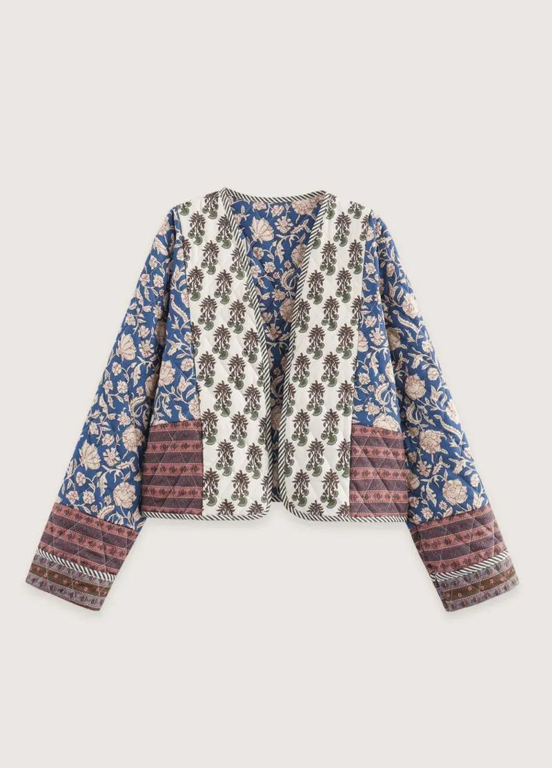 Veste kimono femme courte matelassée - Style unique-Kimikono