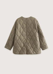 Veste kimono matelassée femme olive - Confort & style-Kimikono