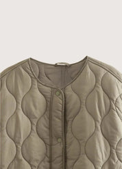 Veste kimono matelassée femme olive - Confort & style-Kimikono