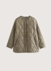 Veste kimono matelassée femme olive - Confort & style-Kimikono