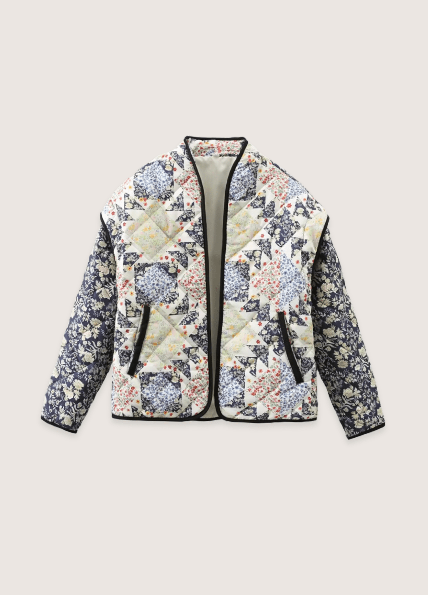 Veste kimono matelassée patchwork | Sorairo