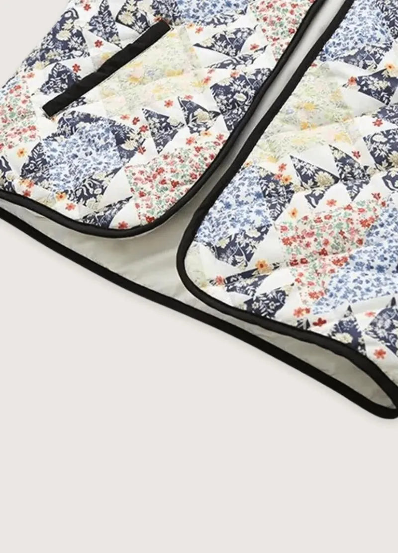 Veste kimono matelassée patchwork - Réversible chic-Kimikono