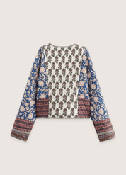 Veste kimono femme courte matelassée | Aonami