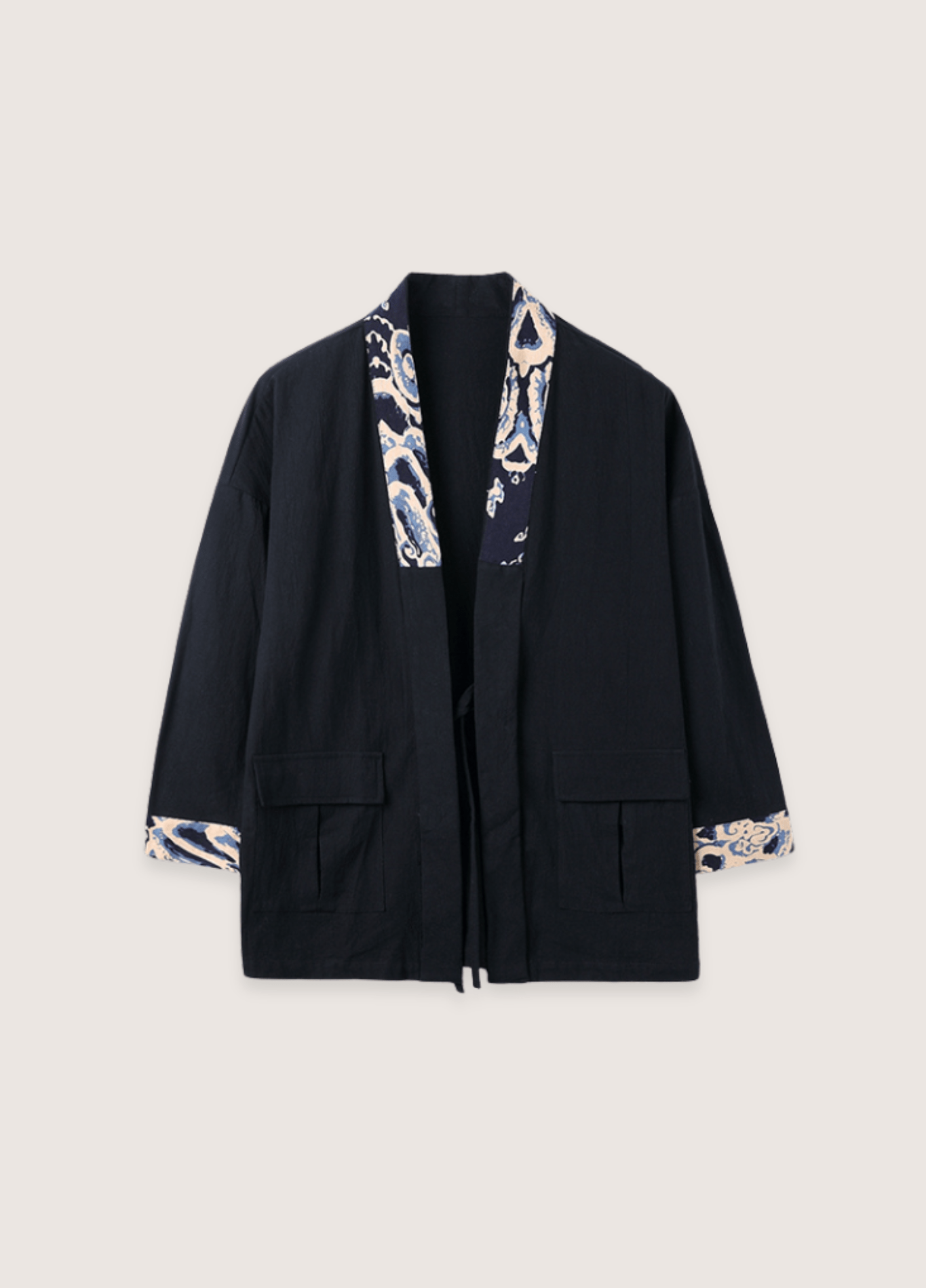 Veste style kimono homme noir chic | Shin