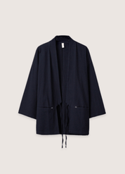 Kimono homme court minimaliste bleu marine | Zen