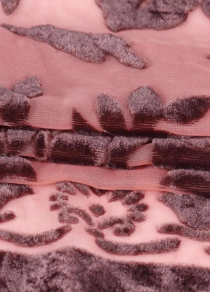 Veste kimono rose à franges - Style bohème chic-Kimikono