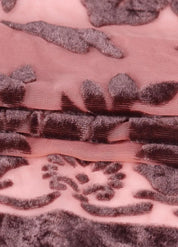 Veste kimono rose à franges - Style bohème chic-Kimikono