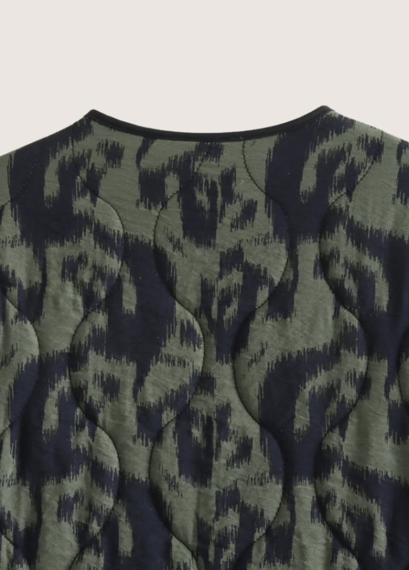 Veste kimono verte en coton épais  | Midoriba