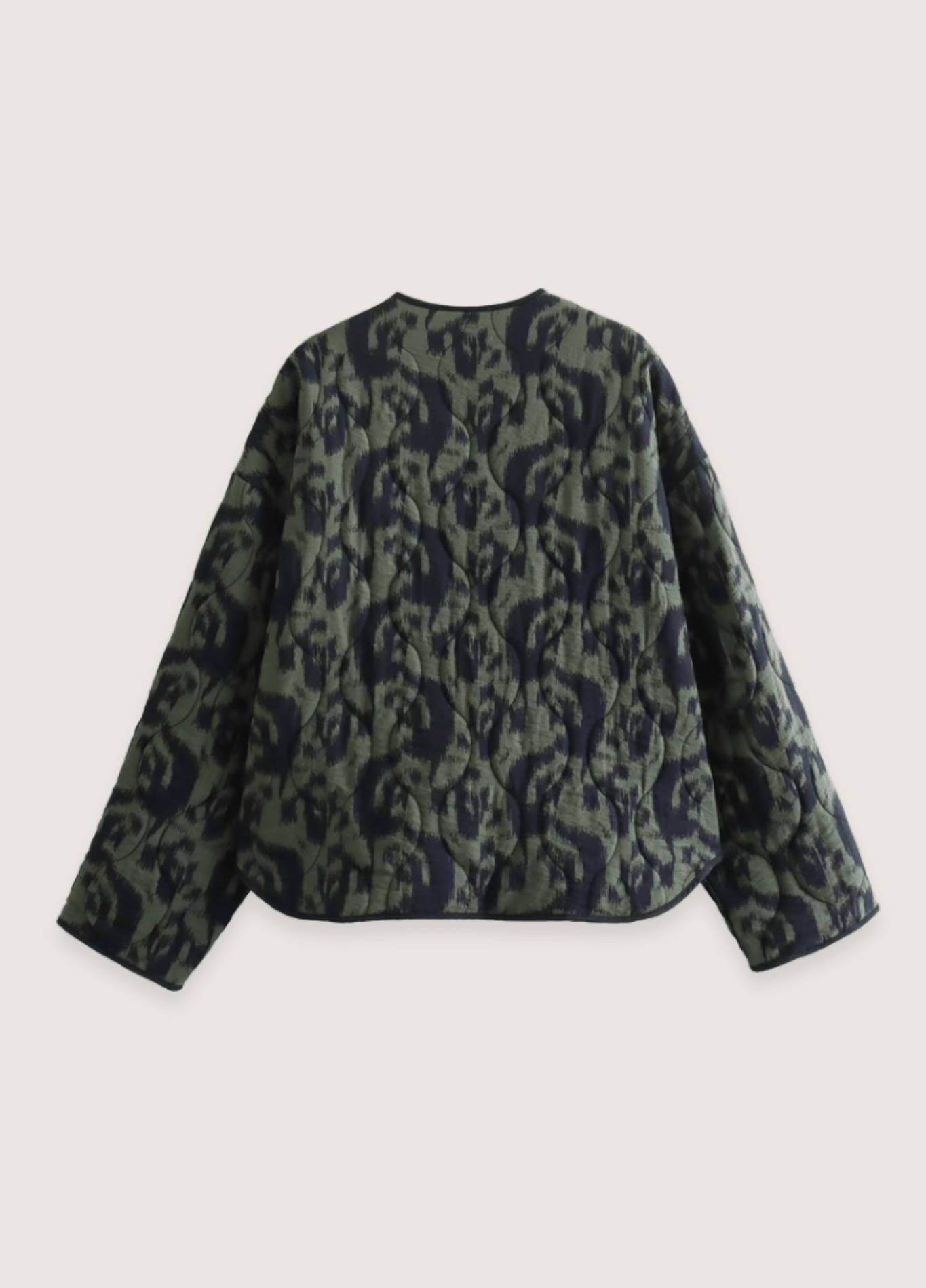 Veste kimono verte en coton épais  | Midoriba