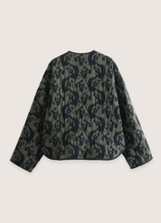 Veste kimono verte en coton épais  | Midoriba