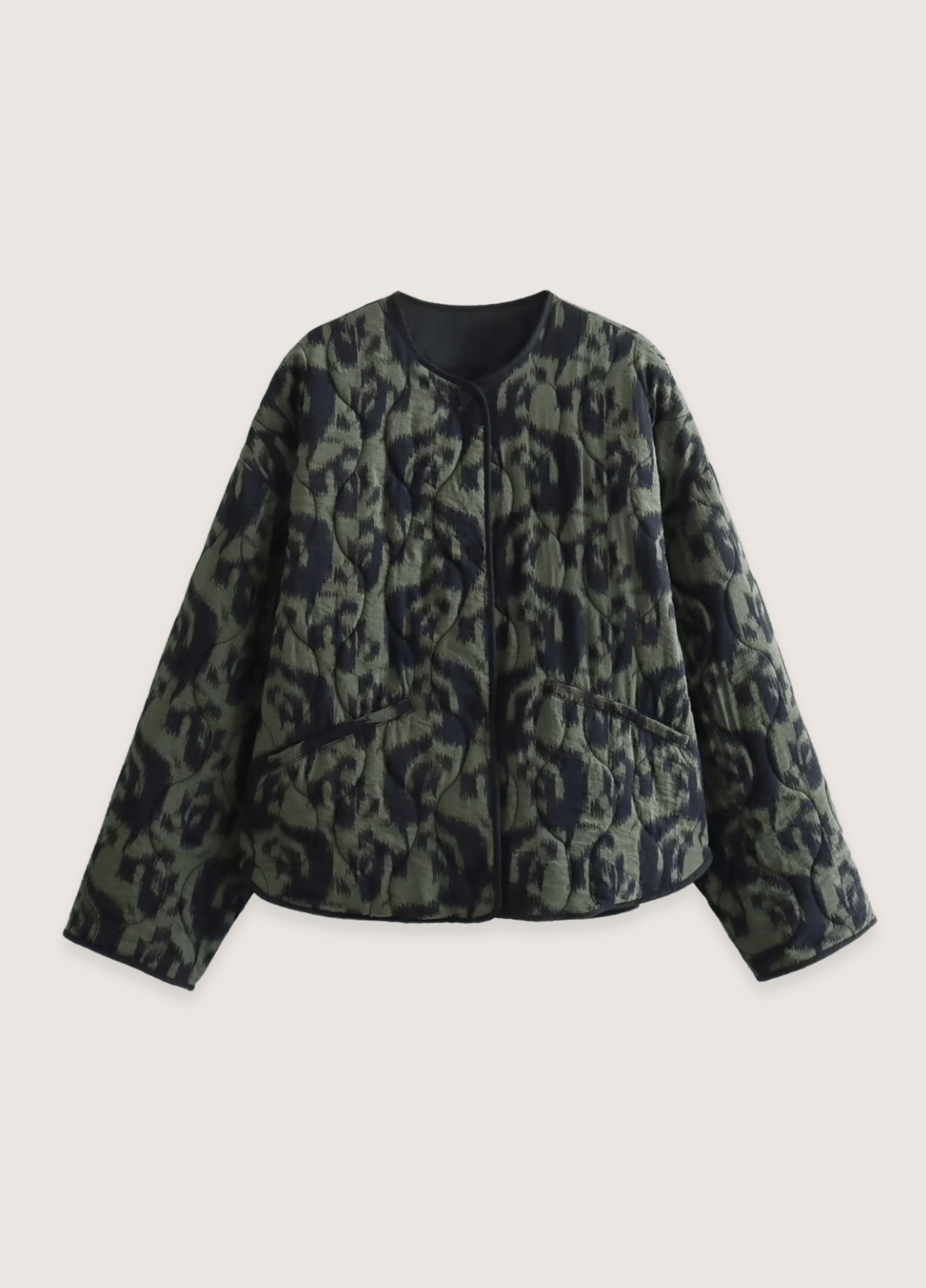 Veste kimono verte en coton épais  | Midoriba