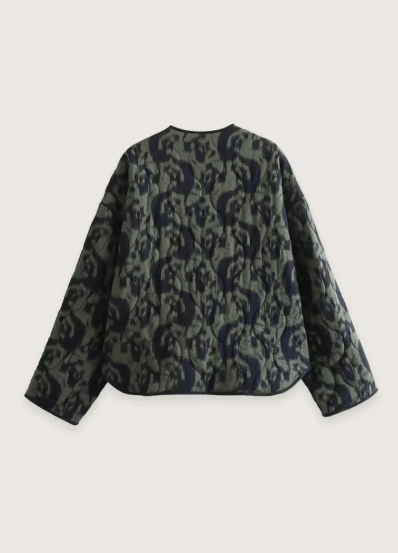 Veste kimono verte en coton épais - Style authentique-Kimikono