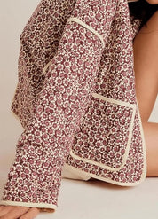 Veste légère kimono fleurie rose - Bohème & chic-Kimikono