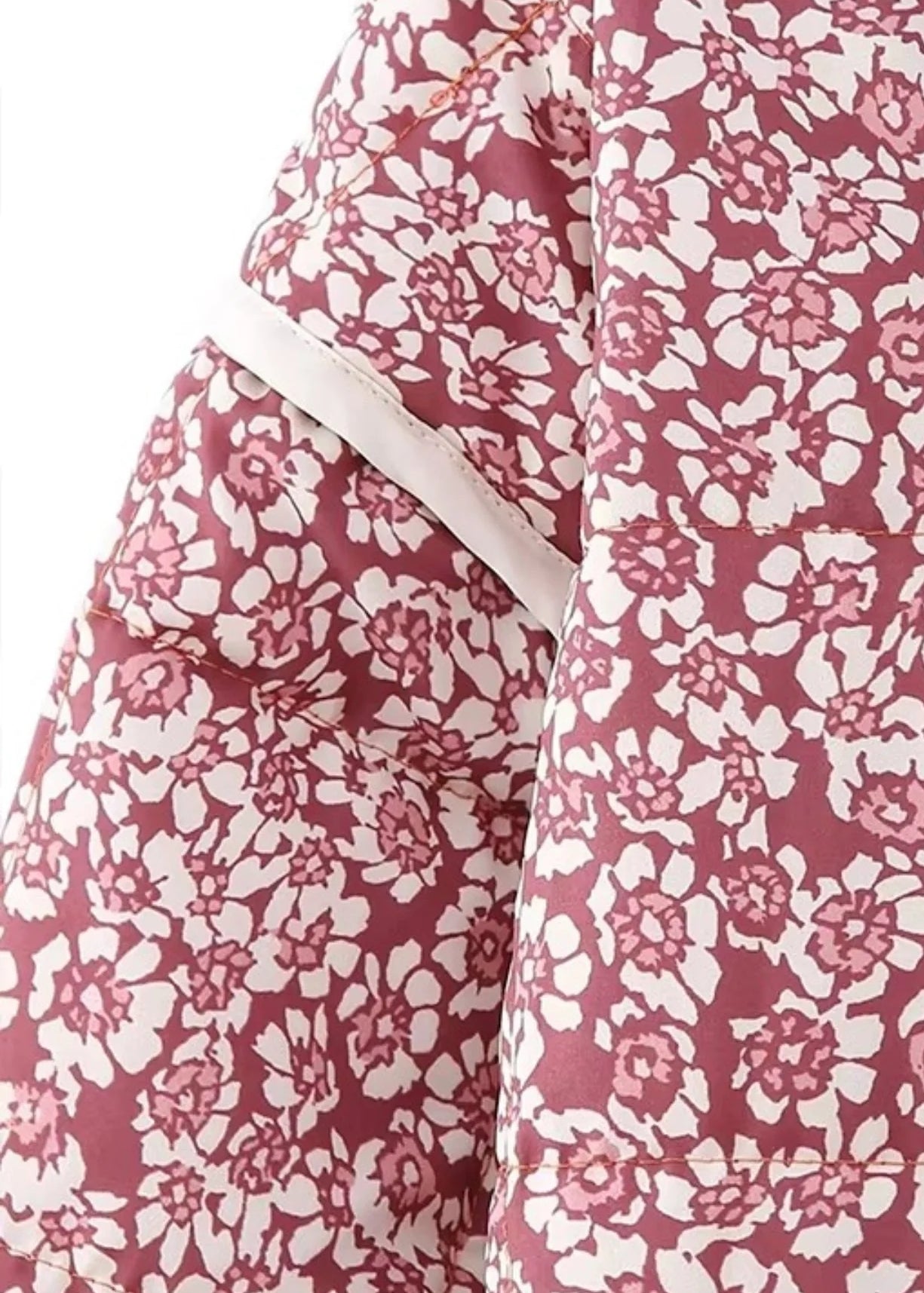 Veste légère kimono fleurie rose - Bohème & chic-Kimikono