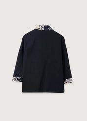Veste style kimono homme noir chic - Élégance japonaise-Kimikono