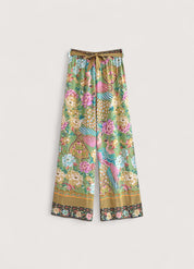 Pantalon kimono bohème paon | Momiji
